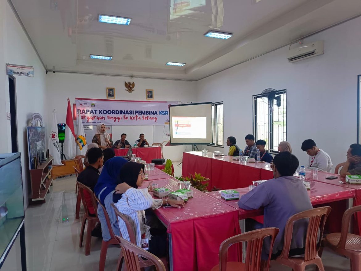 PMI Gelar Rapat Koordinasi Pembina KSR Perguruan Tinggi Se Kota Serang