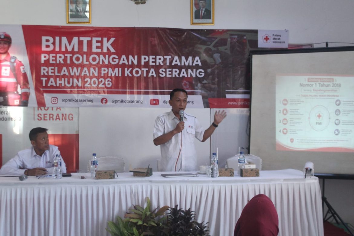Tingkatkan Kompetensi Relawan, PMI Kota Serang Gelar Bimtek Pertolongan Pertama 